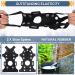 Trusiel Shoe Spikes - 11 Most Clamps Crampon for Ice and Snow - Black Slip-On Spikes for Outdoor Sports & Climbing - Buy Online on GoSupps.com