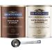 Ghirardelli - Sweet Ground Chocolate & Cocoa Gourmet Powder 3 lbs & Sweet Ground White Chocolate Gourmet Flavored Powder 3.12 lb with Ghirardelli Stamped Barista Spoon