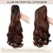 Dcbaboo Ponytail Extension Curly 18inch Claw Clip in Ponytail Hair Extensions Long Wavy Synthetic Pony tails Natural Wave One Piece Hairpiece Fake Ponytail for Women Dark Auburn 18 inch 140g Dark Auburn - Buy Online on GoSupps.com