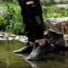 LARNMERN Men's Non Slip Work Shoes - Waterproof Chef Sneakers, Size 10.5 Black - Buy Online on GoSupps.com