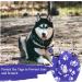 Buy 2-Piece Dog Brand Bag with Push Button & Military Dog ID Silencer Ring - Blue Paw Print & Purple Blue - Ideal for Dogs & Cats - Secure Identification & Address Tags - Buy Online on GoSupps.com
