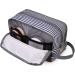 WANDF Water-Resistant Nylon Travel Toiletry Bag | Lightweight Dopp Kit for Men and Women - A-Blue Stripe - Buy Online on GoSupps.com