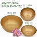 Expert Tibetan Sound Bowl Set for Beginners - 3 Singing Shells (Mini 13.5cm to Large 21.5cm) for Sound Massage Relaxation & Yoga - Buy Online on GoSupps.com