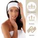 Boca Terry Spa Headband 3-Pack - Soft Microfiber Hair Band for Women - Facial Washing and Makeup - White - Buy Online on GoSupps.com