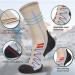Merino Wool Cold Weather Hiking Socks - Thermal Warm Crew Winter Boot Cushion Socks - Large Oatmeal (3 Pairs) - Buy Online on GoSupps.com