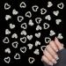 40 Pieces Heart Nail Charms - 3D Diamond Alloy Rhinestones for Nail Art | Perfect for Valentine s Day & Weddings - Buy Online on GoSupps.com