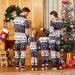 PatPat Family Christmas PJs Matching Sets - Reindeer & Snowflake Patterned Sleepwear for Couples & Kids (8-9 Years) - Royal Blue - Buy Online on GoSupps.com