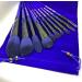 Melanie's10 pieces makeup brush set with Velvet bag. Dark Blue. - Buy Online on GoSupps.com