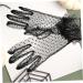 Beaupretty Women Lace Gloves 1 Pair Halloween Gloves Elegant Gloves Black Gauntlet Gloves Party Gloves Black Gloves Prom Accessories Wedding Short Lace Gloves Wedding Dress Bride - Buy Online on GoSupps.com
