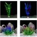 QIODAZOO 7 PCS Plastic Aquarium Plants - Realistic Artificial Aquatic Decorations for Fish Tanks - Buy Online on GoSupps.com