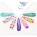 Habibee 100 Pcs Hair Clips for Girls - 2 Cute Non-Slip Metal Snap Barrettes in 20 Assorted Colors - Hair Ornaments for Babies, Toddlers, Kids, and Women - Buy Online on GoSupps.com