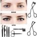 48-Piece Eyelash Curler Set with Mini Kit, Tweezers, Brush, Scissors, Silicone Pads (Black) - Buy Online on GoSupps.com
