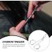 Happyyami Stainless Steel Eyebrow tweezer Eyebrow Tweezers Eyebrow with Comb Eyebrow Stencil kit Nail Stainless Steel Scissor Handle Tweezers face Miss Grabber Hair Removal - Buy Online on GoSupps.com