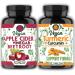 Angry Supplements Vegan Apple Cider Vinegar + Beet Root 60ct & Vegetarian Turmeric Curcumin 60ct- Plant Based Veggie Capsules for Men + Women (2pk-120ct) 120 Count (Pack of 1)
