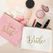 24 Pcs Team Bride Bridesmaid Gift Set - Bachelorette Party Favor, Wedding Supplies - 8 Makeup Bags, 8 Scrunchies, 8 Cards (Sweet Colors, Classic Style) - Buy Online on GoSupps.com