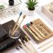 Bamboo Toothbrush 10 Pack | Eco-Friendly Biodegradable Soft Bristles in 5 Colors | Natural Family Use - Buy Online on GoSupps.com