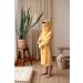Ely Parker Kids Bathrobe - Super Soft Turkish Cotton Hooded Towel for Boys & Girls Lion Yellow Age 13-14 - Buy Online on GoSupps.com