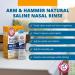 GuruNanda Arm & Hammer Neti Pot - Nasal Rinse Kit for Sinus Wash & Allergy Relief - BPA-Free - 50 Salt Packets Included - 240ml - Blue - Buy Online on GoSupps.com