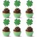 Leetaivie 24 Pcs Four- Leaf Clover Cupcake Topper Green Glitter Lucky Four- Leaf Clover Cupcake Topper St. Patrick's Day Theme Birthday Party Cupcake Decorations - Buy Online on GoSupps.com