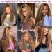 BUILDXIN Glueless 13x4 Honey Blonde Brown Highlight Lace Front Human Hair Wig - 150 Density HD Transparent Wet & Wavy Deep Wave Frontal, Pre Plucked Ombre Curly Wig for Black Women - 22 Inch P4/27 - Buy Online on GoSupps.com
