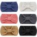 DRESHOW 6 Pieces Women Warm Knitted Headband Winter Ear Warmer Crochet Head Wraps Thick Cable Headband - Buy Online on GoSupps.com