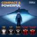 Foxelli USB Rechargeable Headlamp Flashlight - Bright LED Head Lamp for Running, Camping & Work - Lightweight & Comfortable - Adults & Kids - Black - Buy Online on GoSupps.com