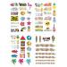 Luau Theme Temporary Tattoos | Hawaii Aloha Tropical Tiki Summer Party Decor & Favors - Buy Online on GoSupps.com