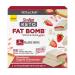 SlimFast Keto Fat Bomb Snack Bar Minis, Strawberry Topped Cheesecake, Keto Snacks for Weight Loss, Low Carb with 0g Added Sugar, 12 Count Box Strawberry Cheesecake