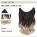 Buy Sego 50cm Secret Hair Extensions - Invisible Wire Wavy Light Brown & Ashblond for Natural Look - Buy Online on GoSupps.com