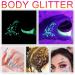 LATIBELL Glow in The Dark UV Body Glitter Gel - Neon Chunky Glitter Makeup for Festival Party Rave - Pearl White - 2.4 oz - Buy Online on GoSupps.com