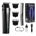 KEMEI Professional Hair Clippers Hair Trimmer for Men Cordless Clippers for Men Haircut Beard Trimmer Mens Grooming Kit Rechargeable Father Day Gifts Km-1115uk
