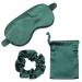 EXCEART Sleep Mask Set Eye Patch Silk Eye Shade Satin Eye Cover Elastic Eyeshade Cover with Satin Hair Blindfolds Eye for Sleeping Silk Mask Silk Hair Tie Travel Eyeshade Scarf Short Hair