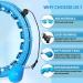 BetterSense Smart Weighted Hula Hoop - Infinity Hoop Plus Size for Adults - 2 in 1 Detachable & Adjustable - Blue - Buy Online on GoSupps.com
