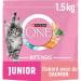PURINA ONE Junior Cat 1 to 12 Months, Made with Selected Salmon 1.5 kg - Kibble for Kittens