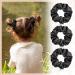 80-Piece Black Silk Hair Scrunchies Set for Women - Elastic Satin Hair Ties & Ponytail Holders - Vintage Hair Accessories for Girls - Buy Online on GoSupps.com