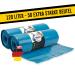 Garbage bags 120l blue - extremely tear -resistant - waste bags - waste sachet xxl - type 100 extra - garbage bag 120 l - 70 - 700x1100 mm - LDPE - Large garbage bag - 120 liters 120 liters - 50 garbage bags