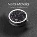 Purple Black Goth Spooky Portable Metal Pill Box - Round Mini 3-Compartment with Hinged Design | Perfect for Small Pills & Travel - Buy Online on GoSupps.com