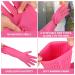 Sibba Rubber Cleaning Gloves 2 Pairs - Reusable Waterproof Non-Slip Household Long Gloves Rose Red - Buy Online on GoSupps.com