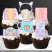 Gaming Cupcake Toppers Edible Gamer Girl Cake Decorations #2 Edible Video Game Party Decorations Pink Gaming Controller Cake Toppers Cute Game Console Cupcake Toppers Purple Switch (Precut 24) 24 Precut - Buy Online on GoSupps.com