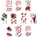 Halloween Simulation Scar Stickers- 10pcs Waterproof Tattoo Zombie Scars for Cosplay - Buy Online on GoSupps.com