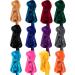 12 Pieces Velvet Durags Caps Wide Strap Headwraps Long Tail Turban Beanies for 360 Wave Men Women (Multicoloured)