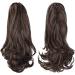 Sofeiyan 13 Curly Ponytail Extension Medium Brown - Natural Synthetic Hair - Claw Clip-in for Women - Buy Online on GoSupps.com