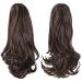 Sofeiyan 13 Inch Dark Brown Curly Ponytail Extension - Clip in Claw Hairpiece for Women | Synthetic & Natural Looking | Pack of 1 - Buy Online on GoSupps.com