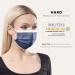 50pc Royal Blue Disposable Face Masks | Made in Germany | CE Certified | Triple Layer Filtration | Breathable & Elastic | Type IIR | Adult Size 17.5cm x 9.5cm - Buy Online on GoSupps.com