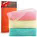 3 Pieces African Net Sponge African exfoliating net African Net Long Net Bath Sponge Exfoliating Shower Body Scrubber Back Scrubber Skin Smoother(Pink Green Off-White) Pink Green Off-White