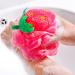 Rocutus Child Bath Shower Sponge Pouf Set with Hooks - 4 Pack Cute Bath Flower Loofahs for Kids - Perfect for Travel - Mixed Colors - Buy Online on GoSupps.com