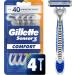 Gillette Sensor3 Men's Disposable Razor Bundle | Sensor3 and Sensor3 Sensitive (4 Razors Each) Razor + Razor 4 Count 4 Count (Pack of 1) - Buy Online on GoSupps.com
