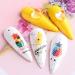 Summer Fruit Nail Stickers - Pineapple, Tropical Leaf Design | 12sheets - Buy Online on GoSupps.com