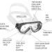 Cressi PIUMETTA Kiddy Small Dive Mask | Ages 2-7 Years | Italian Quality | Pink - Buy Online on GoSupps.com