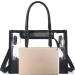 FAIME Women's Cute Clear Tote Bag - Stadium Approved Handbag with Zippers & Adjustable Strap - Buy Online on GoSupps.com